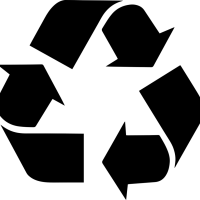 Logotipo de reciclaje Privacidad Lámina para ventanas