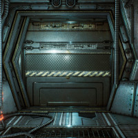 Papel pintado panorámico Space Ship 2