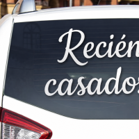Letras adhesivas de matrimonio