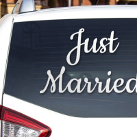 Letras adhesivas de matrimonio