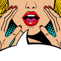 Papel pintado panorámico Pop Art