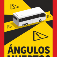 Pegatina para el punto ciego del autobús
