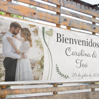 Pancarta de boda originales