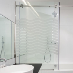 Patrón de ondas. Película de privacidad para ventanas.