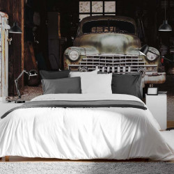 Papel pintado panorámico Garaje de coches antiguos