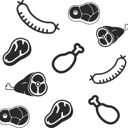 Carnicería Patrón Privacidad Lámina para ventanas