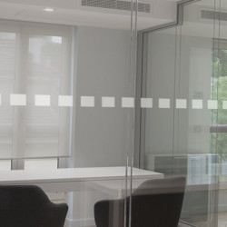 Tira de visualización cuadrada mate de 5 cm