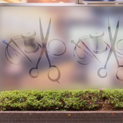 Couturier Logo 2 Privacidad Lámina para ventanas