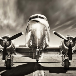 Papel pintado panorámico Vintage Plane Papel pintado panorámico Vintage Plane