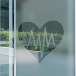 Hospital Corazón Logo Privacidad Lámina para ventanas