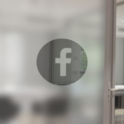 Logotipo de Facebook Privacidad Lámina para ventanas