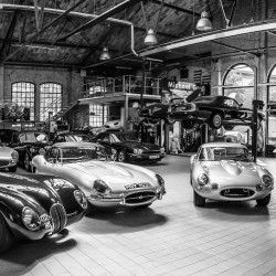 Papel pintado panorámico Vintage Garage