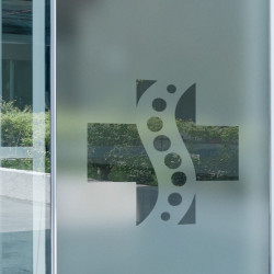 Osteópata 2 Privacidad Lámina para ventanas