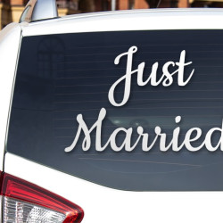 Letras adhesivas de matrimonio