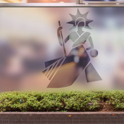 Agente judicial Privacidad Lámina para ventanas