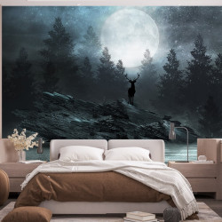 Ciervo del bosque Papel pintado panorámico