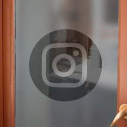 Logotipo de Instagram Privacidad Lámina para ventanas