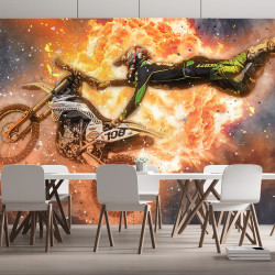 Papel pintado panorámico Moto MX Cross