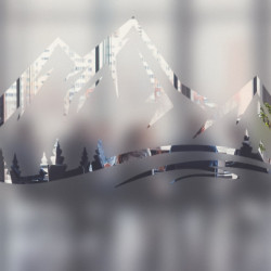 Mountain Privacy Lámina para ventanas