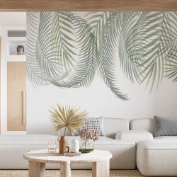 Hojas de palmera 2 Papel pintado panorámico
