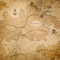 Tarjeta pirata Papel pintado panorámico