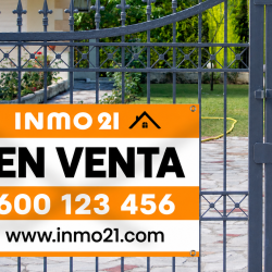 Bandera de agencia inmobiliaria