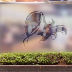 Mujer Belleza Privacidad Láminas para ventanas