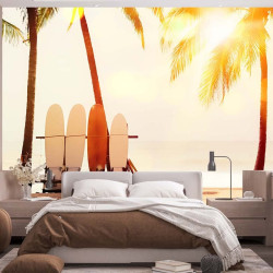 Surf en palmera Papel pintado panorámico