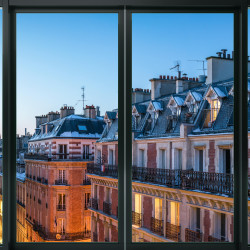 Papel pintado panorámico de París para ventana que llama la atención Papel pintado panorámico de París para ventana que llama la atención