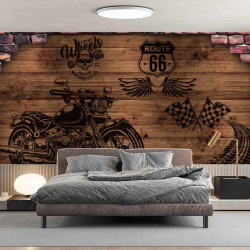 Papel pintado panorámico Vintage Moto