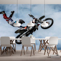 Papel pintado panorámico de motocross