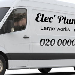 Letras adhesivas coche