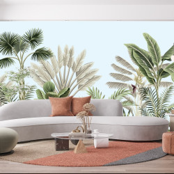 Árboles tropicales Papel pintado panorámico