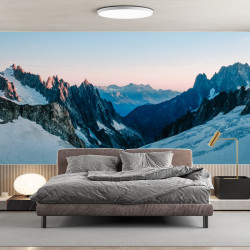 Papel pintado panorámico de las Montañas Nevadas