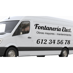 Letras adhesivas coche