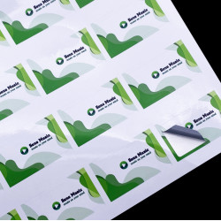 Pegatinas personalizadas en hoja