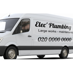 Letras adhesivas coche