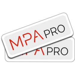 Pegatina rectangular redondeada