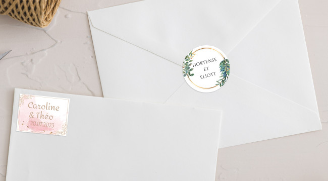 Pegatinas personalizadas boda