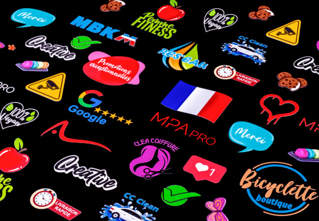 Pegatinas con forma personalizada