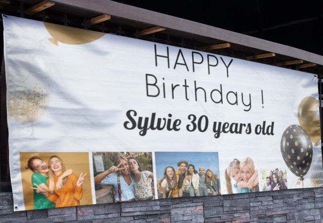 Pancarta de cumpleaños