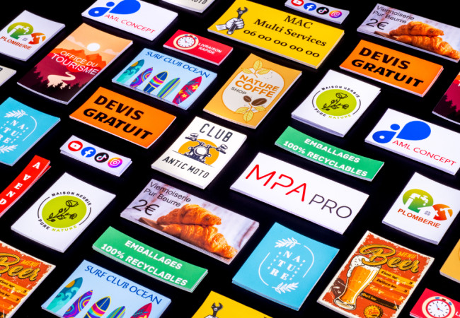 Pegatinas rectangulares personalizadas