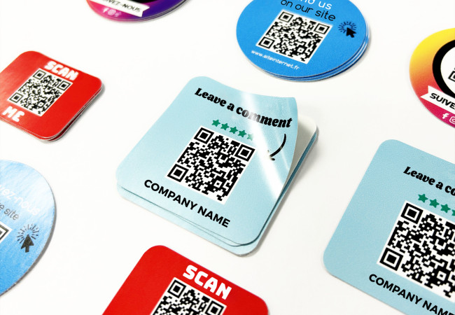 Pegatina codigo qr