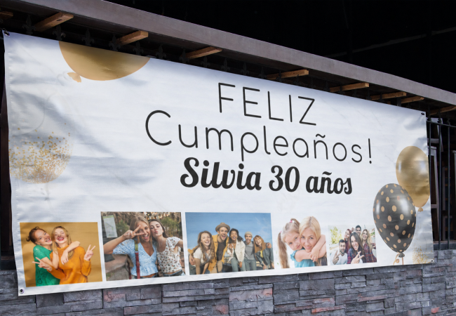 Pancarta de cumpleaños