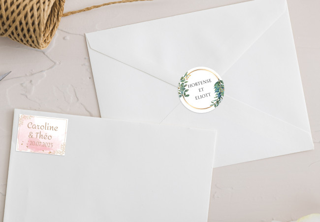 Pegatinas personalizadas boda