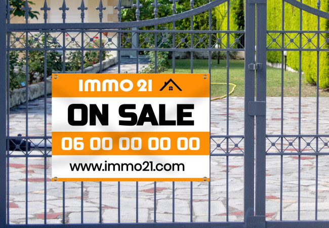 Bandera de agencia inmobiliaria