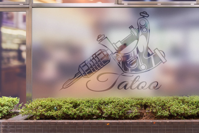 Artista del tatuaje Privacidad Lámina para ventanas