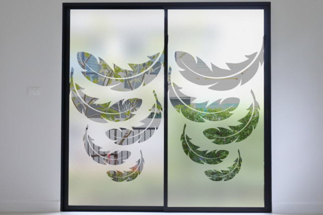Plumas Privacidad Lámina para ventanas