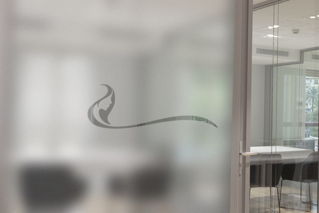Mujeres Salón de belleza Privacidad Película para ventanas