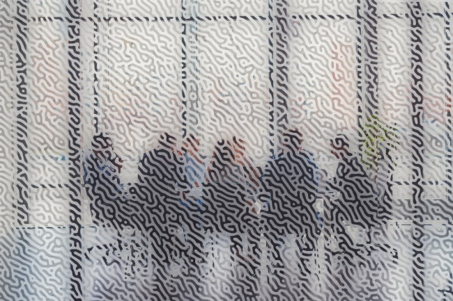 Patrón de laberinto Privacidad Lámina para ventanas